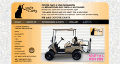 Desktop Screenshot of coyotecarts.com