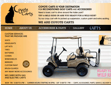 Tablet Screenshot of coyotecarts.com
